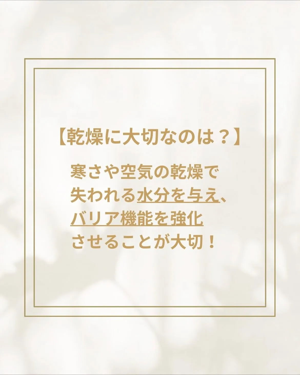 ⛄️🍂秋冬こそ美肌ケア🍂⛄️